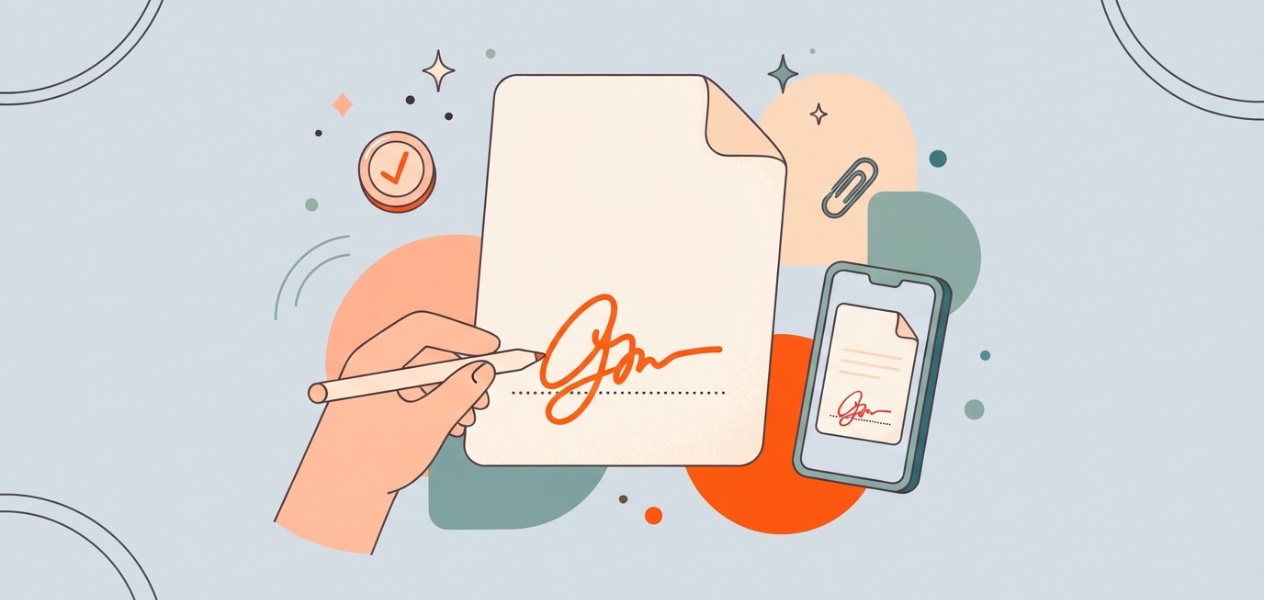 Fill & Sign application interface for signing PDF documents