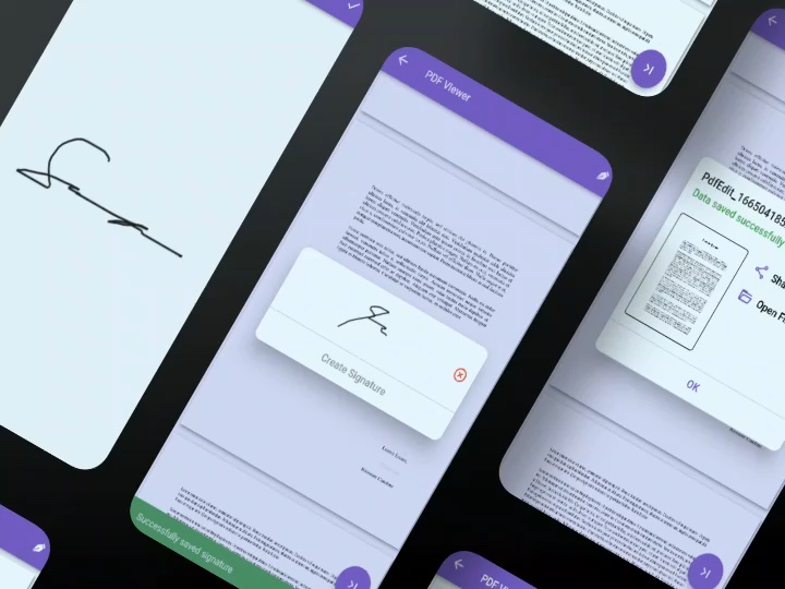 PDF signing workflow in the Fill & Sign application