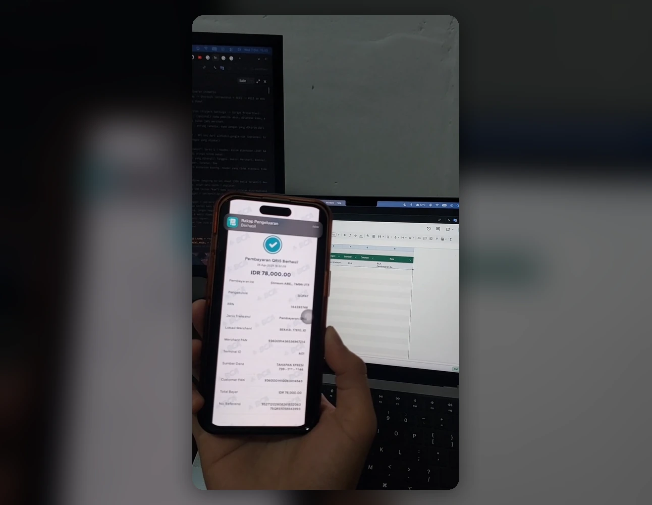 Overview of the Tapt3 flow from Back Tap and receipt OCR to Google Sheets