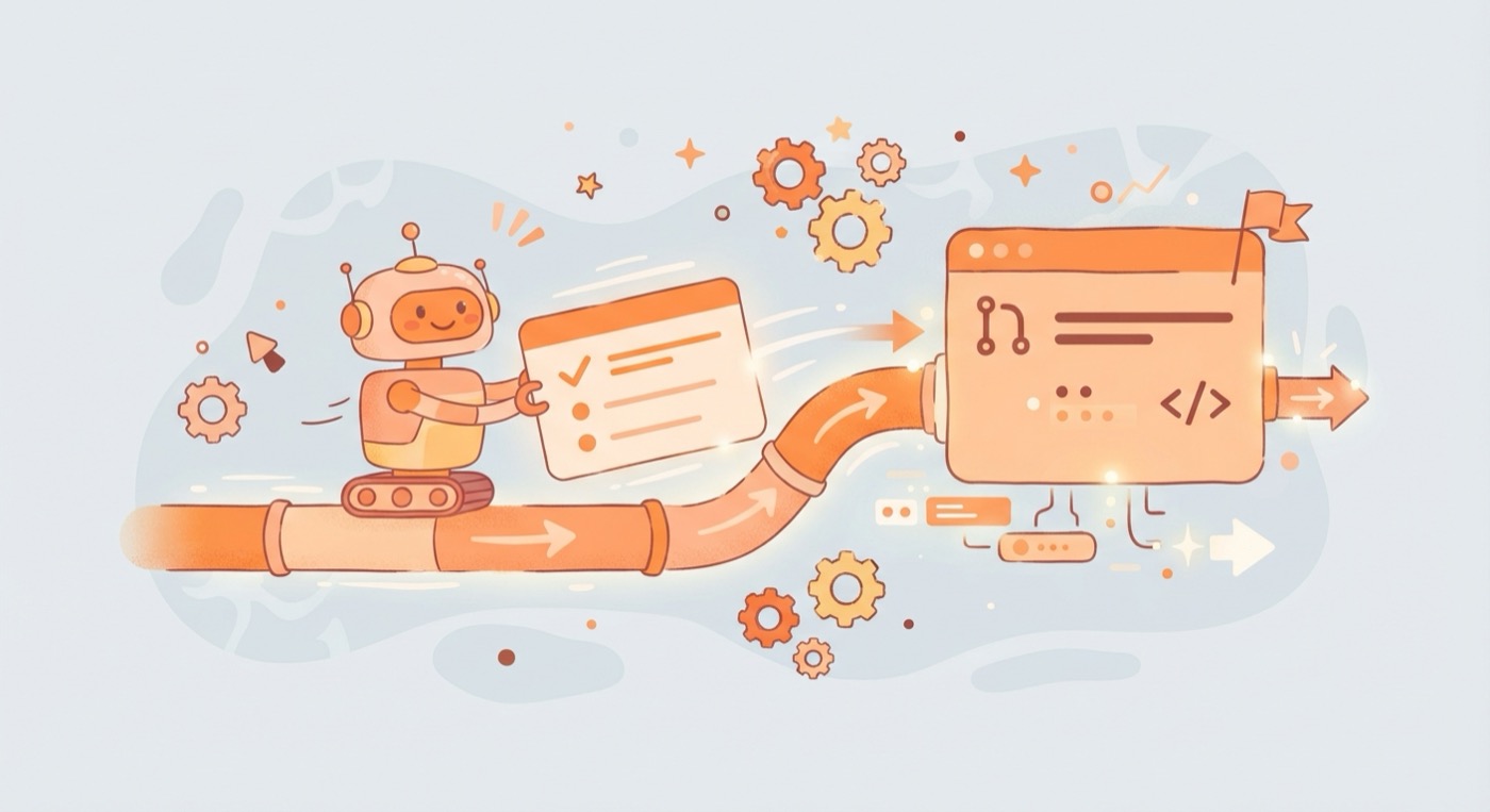 Mobile AI Production Flow from Jira requirements through implementation and draft pull request